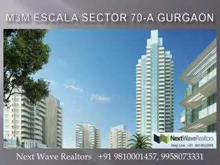 M3M Escala Residential Flats Gurgaon