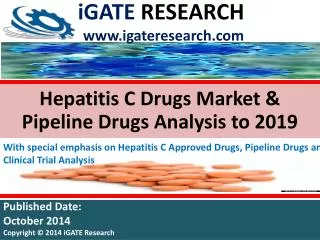 Worldwide - Hepatitis C Drugs Market and Pipeline Drugs Anal