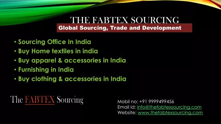 the fabtex sourcing
