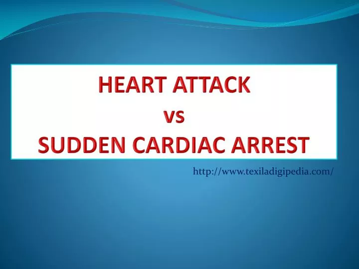 heart attack vs sudden cardiac arrest