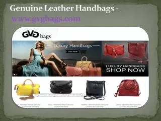 Genuine Leather Handbags - www.gvgbags.com