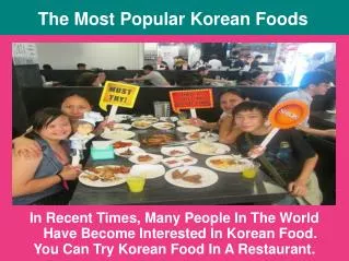 The Most Popular Korean Foods