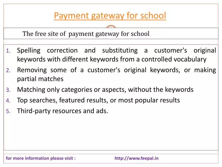 payment gateway for school