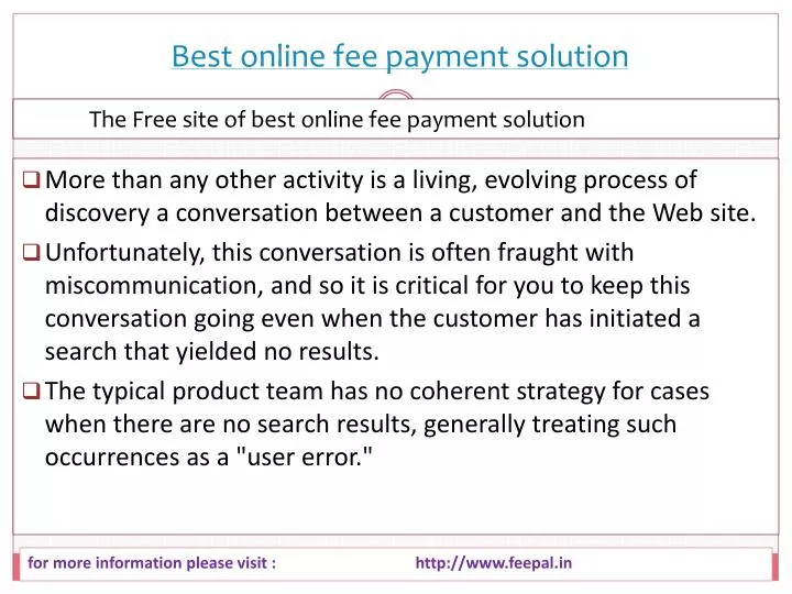 best online fee payment solution