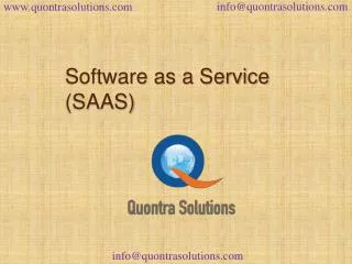 Saas overview by quontra solutions