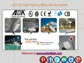 AOK LED Road Lights getting over the market
