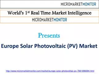 Europe Solar Photovoltaic (PV) Market
