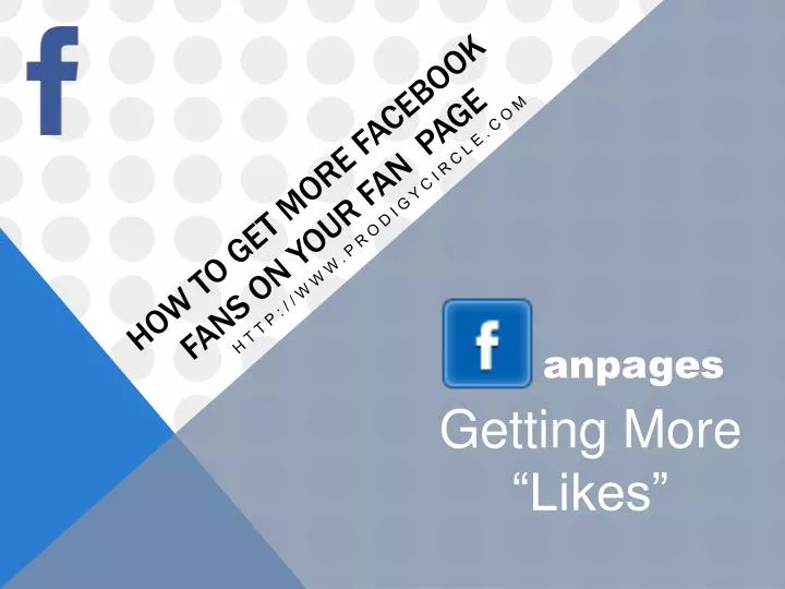 how to get more facebook fans on your fan page