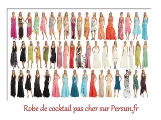 Robe de cocktail pas cher sur le site Persun.fr