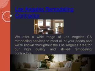 Los Angeles Remodeler