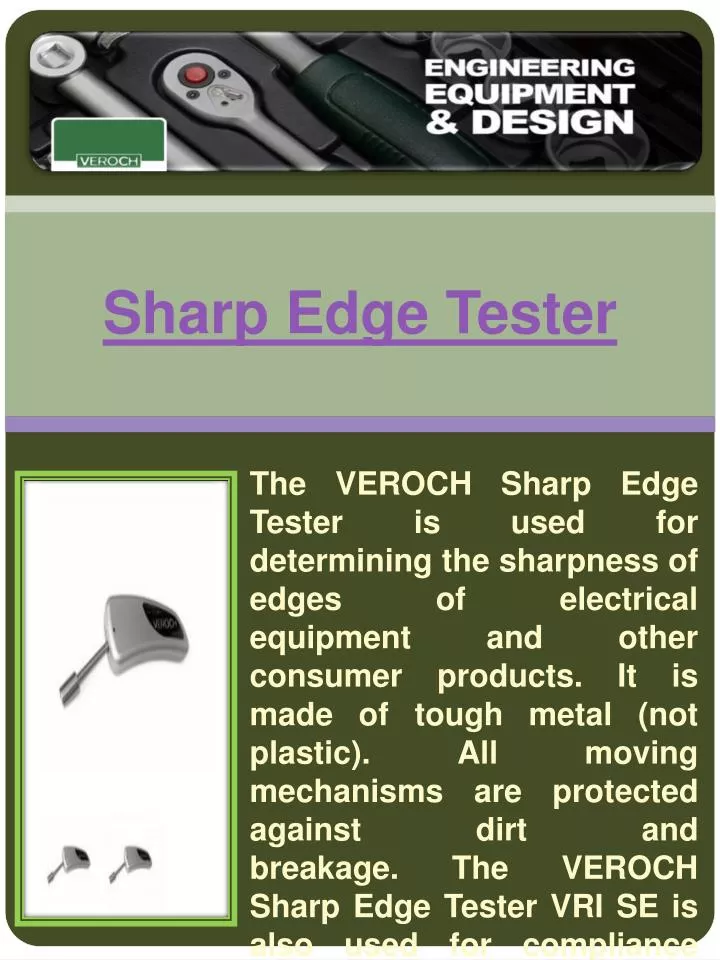 sharp edge tester