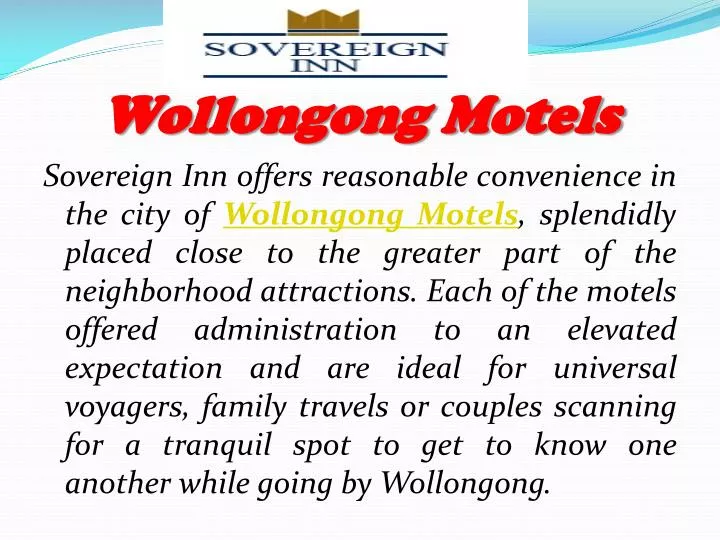 wollongong motels