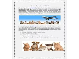 Top Pets Travel relocation Scheme and Export Pets Services U