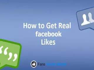 How To Get Real Facebook Likes