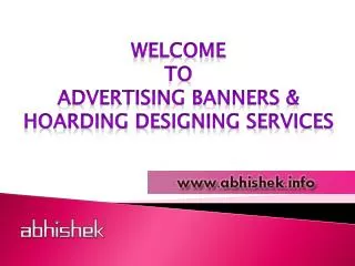 Advertising Banners and Hoardings Design Company Vadodara