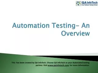 Automation Testing PPT