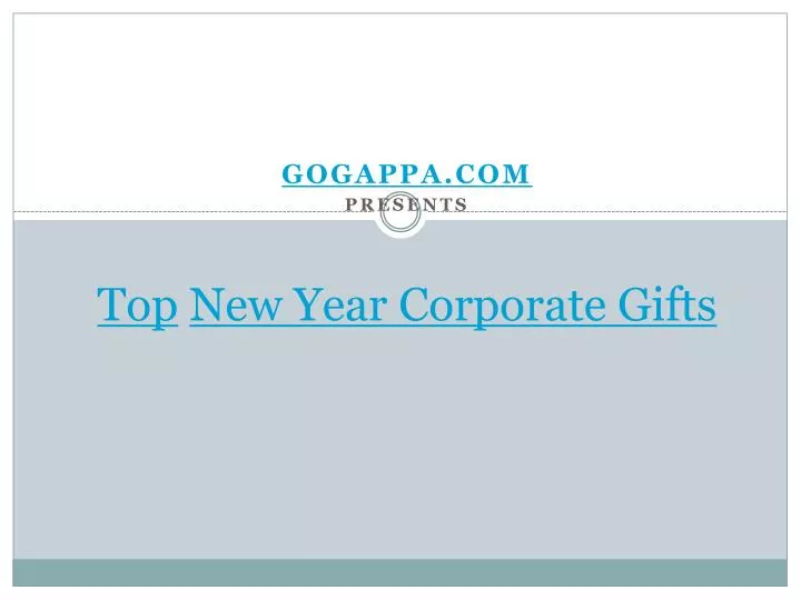 top new year corporate gifts