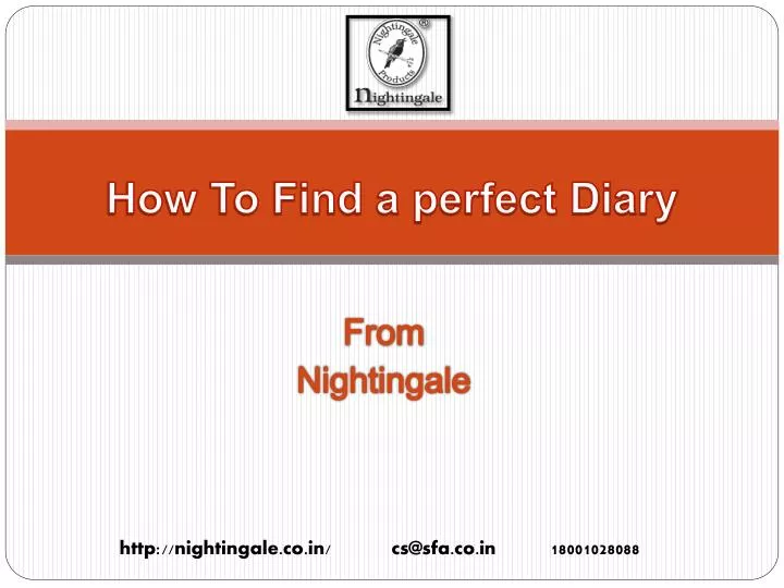 how to find a perfect diary