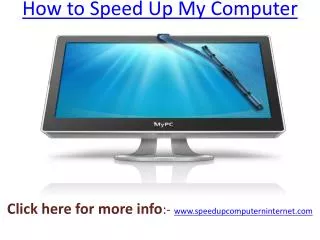 How to Speed Up My Computer