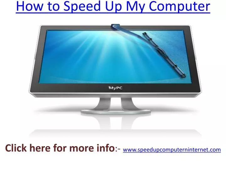 how to speed up my computer