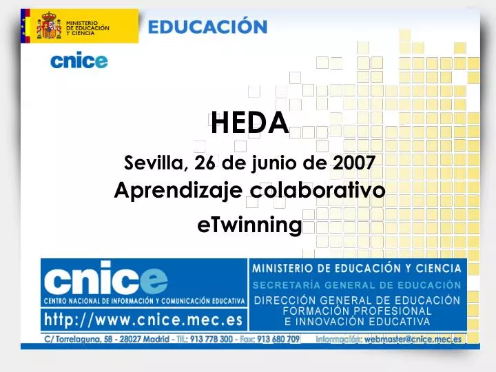 heda sevilla 26 de junio de 2007 aprendizaje colaborativo etwinning