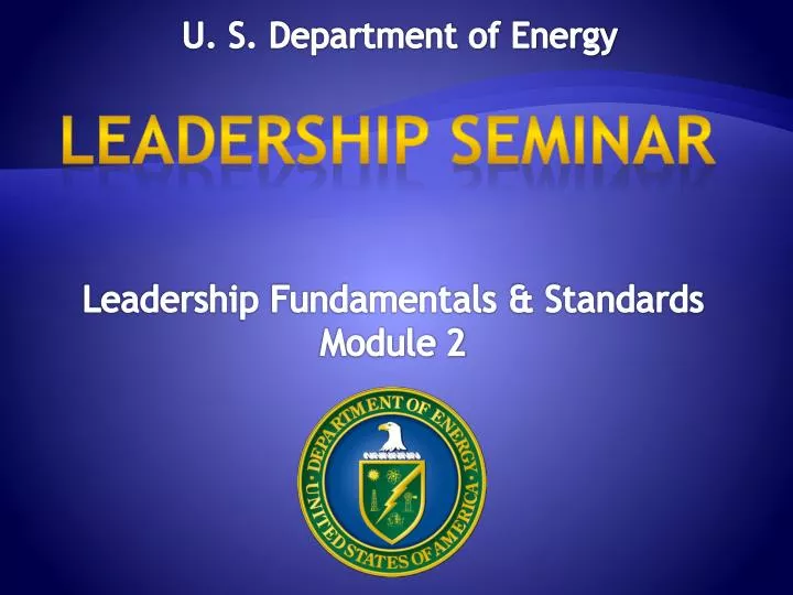 leadership fundamentals standards module 2