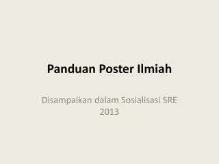 panduan poster ilmiah
