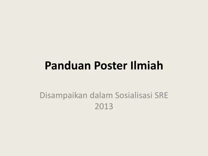 panduan poster ilmiah