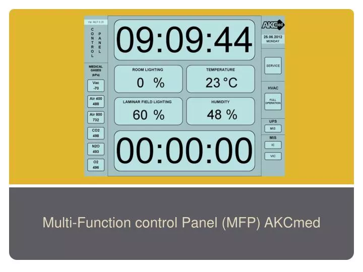 multi function control panel mfp akcmed
