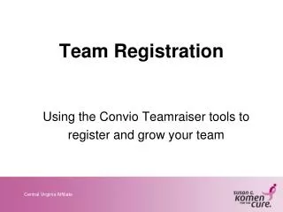 Team Registration
