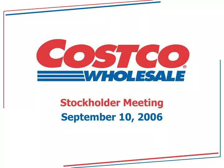 stockholder meeting september 10 2006