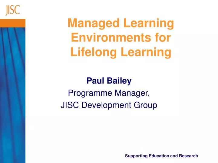 managed learning environments for lifelong learning