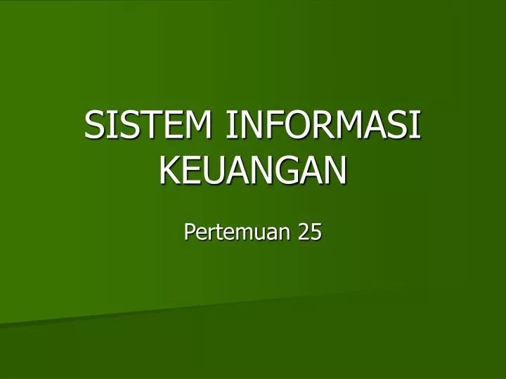 sistem informasi keuangan