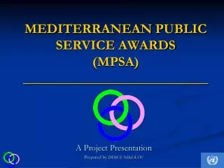 MEDITERRANEAN PUBLIC SERVICE AWARDS (MPSA) ___________________________