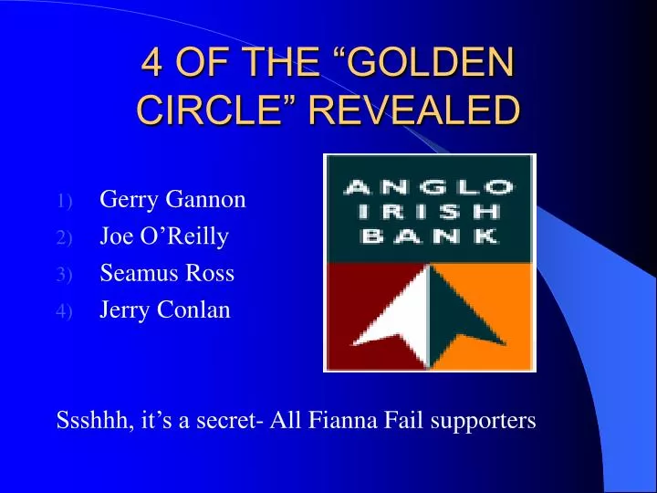 4 of the golden circle revealed