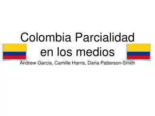 Colombia Parcialidad en los medios