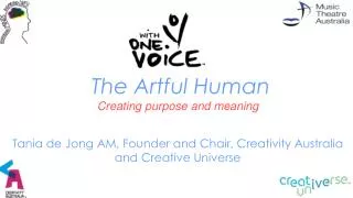 The Artful Human Creating purpose and meaning