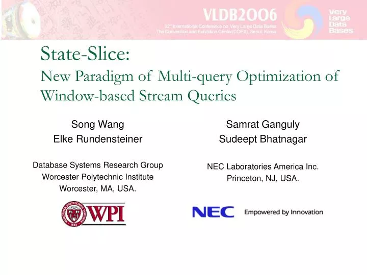 state slice new paradigm of multi query optimization of window based stream queries