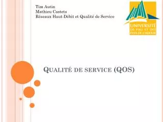 qualit de service qos