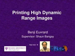 Printing High Dynamic Range Images