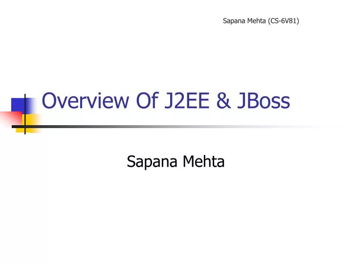 overview of j2ee jboss