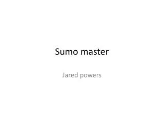 Sumo master