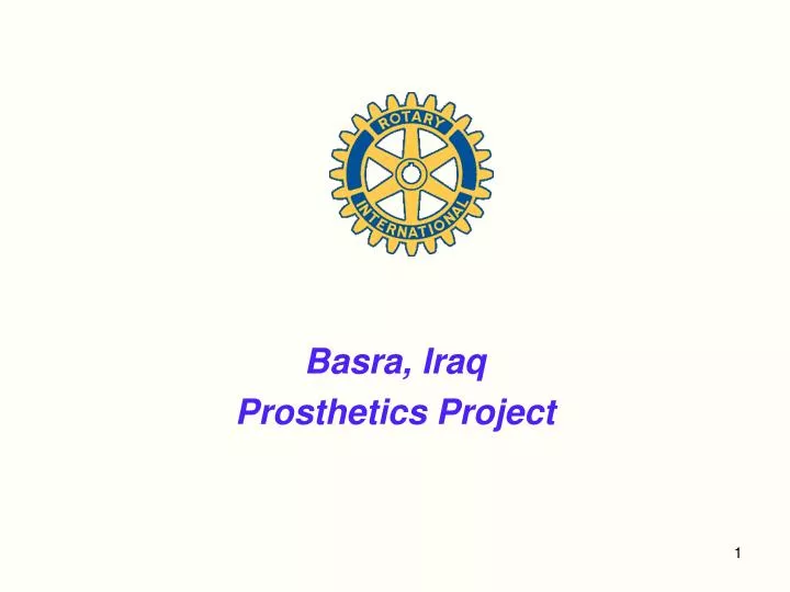 basra iraq prosthetics project