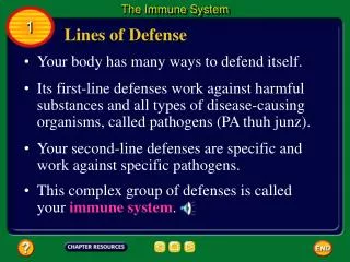 Your body has many ways to defend itself.