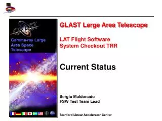 GLAST Large Area Telescope LAT Flight Software System Checkout TRR Current Status