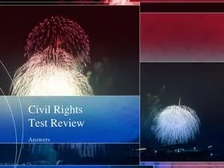 Civil Rights Test Review