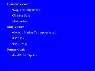 Genome Viewer Sequence Alignments Sharing Data Automation Map Viewer