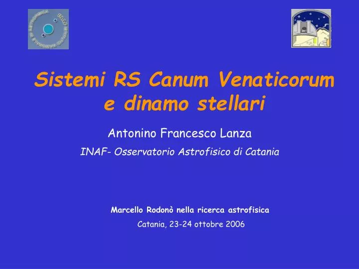 sistemi rs canum venaticorum e dinamo stellari