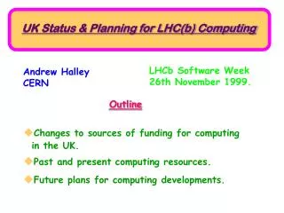 Funding Sources for PP Computing in the UK