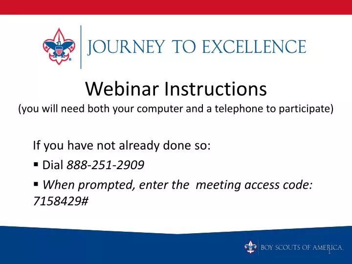 webinar instructions you will need both your computer and a telephone to participate
